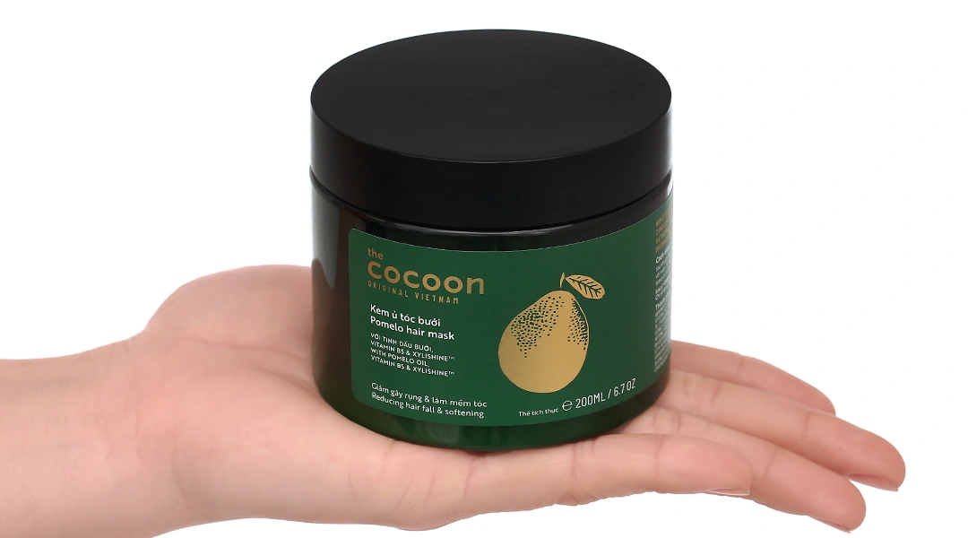 Kem ủ tóc bưởi Cocoon giảm gãy rụng và làm mềm tóc hũ 200ml - 5