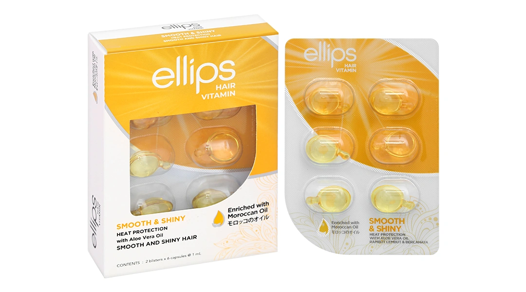 Serum dưỡng tóc Ellips Hair Vitamin dành cho tóc nhuộm hộp 12 viên - 5