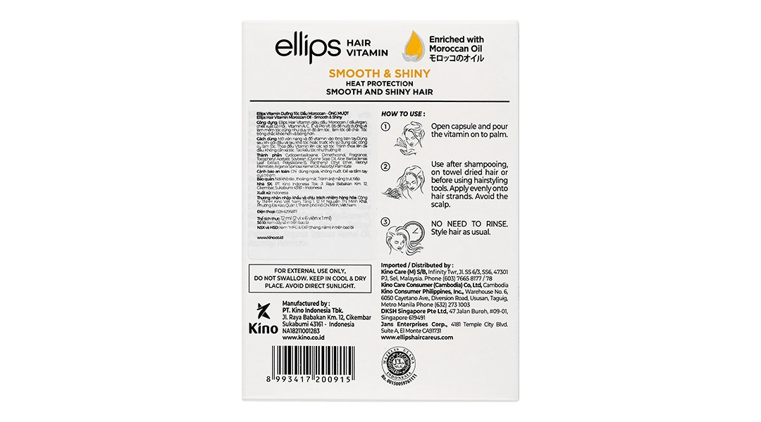 Serum dưỡng tóc Ellips Hair Vitamin dành cho tóc nhuộm hộp 12 viên - 6