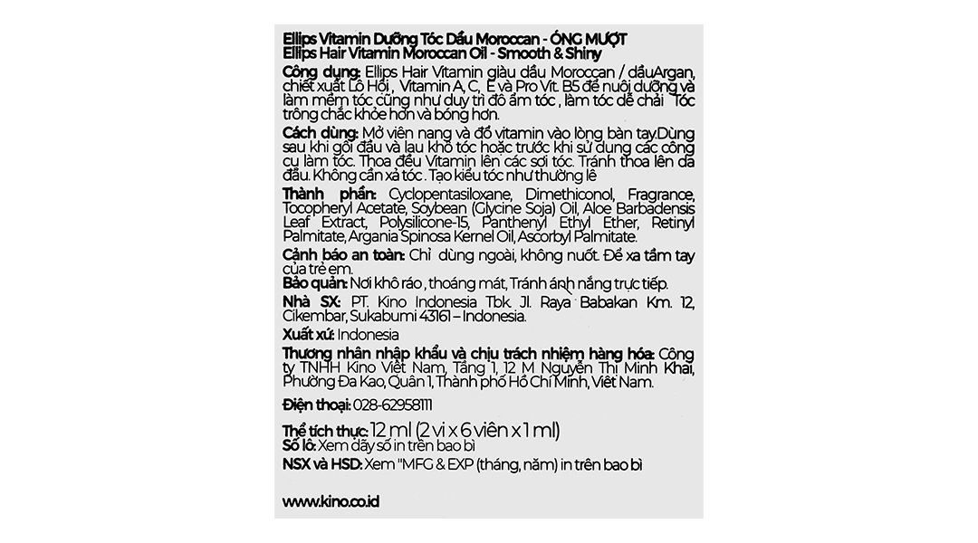 Serum dưỡng tóc Ellips Hair Vitamin dành cho tóc nhuộm hộp 12 viên - 9