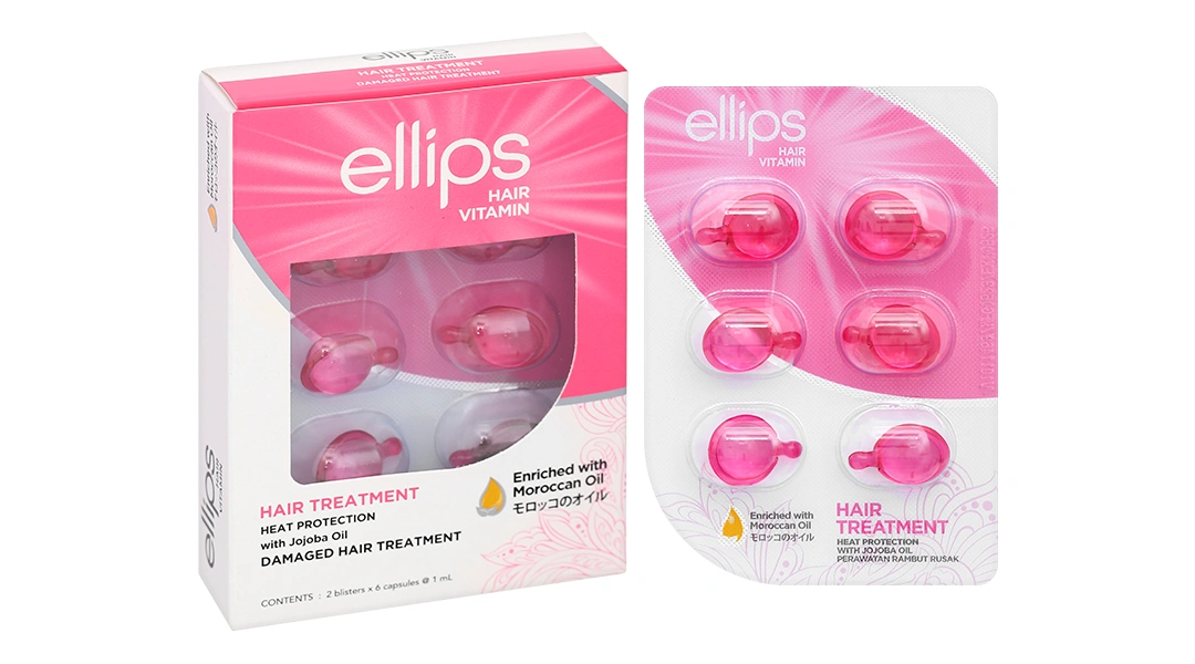 Serum dưỡng tóc Ellips Hair Vitamin dành cho tóc nhuộm hộp 12 viên - 10