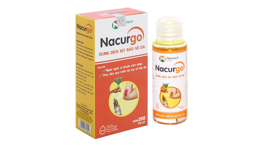 Xịt vết thương Nacurgo bảo vệ, tái tạo da, ngừa vi khuẩn (1 chai x 30ml) - 14