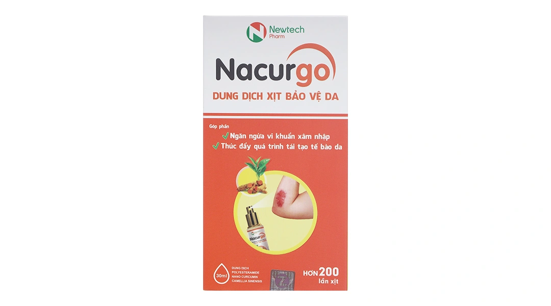 Xịt vết thương Nacurgo bảo vệ, tái tạo da, ngừa vi khuẩn (1 chai x 30ml) - 16