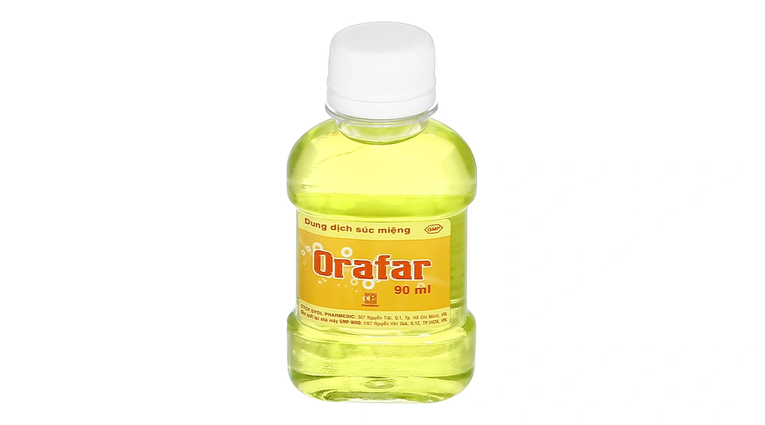 Nước súc miệng Orafar sát trùng miệng, khử mùi hôi chai 90ml - 