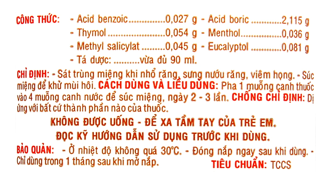 Nước súc miệng Orafar sát trùng miệng, khử mùi hôi chai 90ml - 4