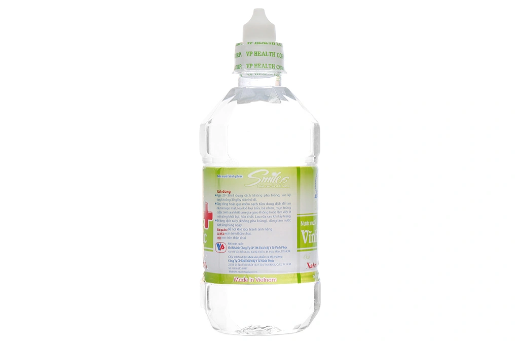 Nước muối Vĩnh Phúc Smiles sạch răng, giữ hơi thở thơm tho chai 1000ml - 1