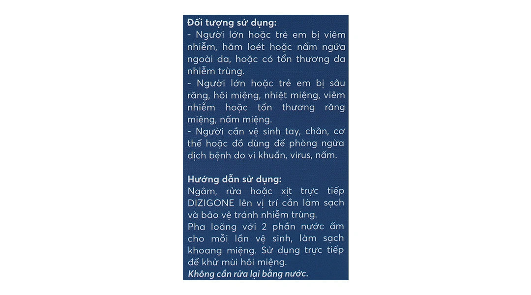 Dung dịch Dizigone loại bỏ vi khuẩn (1 chai x 300ml) - 6