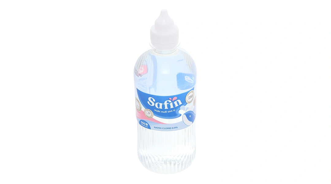 Nước muối Safin sát khuẩn, súc miệng chai 500ml - 
