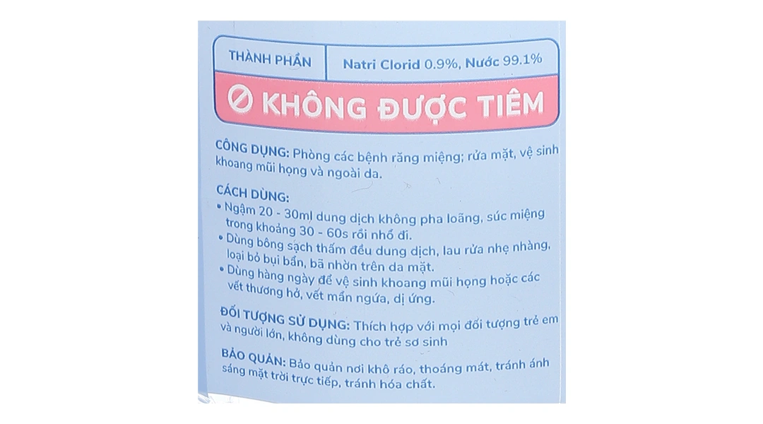 Nước muối Safin sát khuẩn, súc miệng chai 500ml - 6