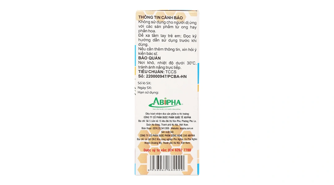 Xịt nhiệt miệng Abipolis hỗ trợ giảm loét miệng, viêm lợi (1 chai x 15ml) - 2