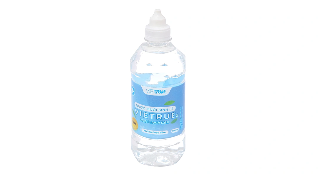 Nước muối Vietrue sát khuẩn, súc miệng chai 500ml - 