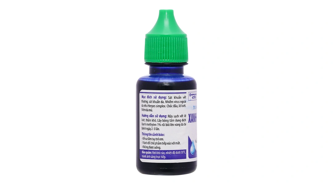Dung dịch sát khuẩn Xanh Methylen 1% chai 20ml - 1