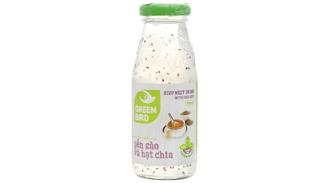 Nước yến sào hạt chia Green Bird chai 185ml - 8