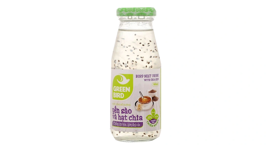 Nước yến sào hạt chia Green Bird chai 185ml - 28