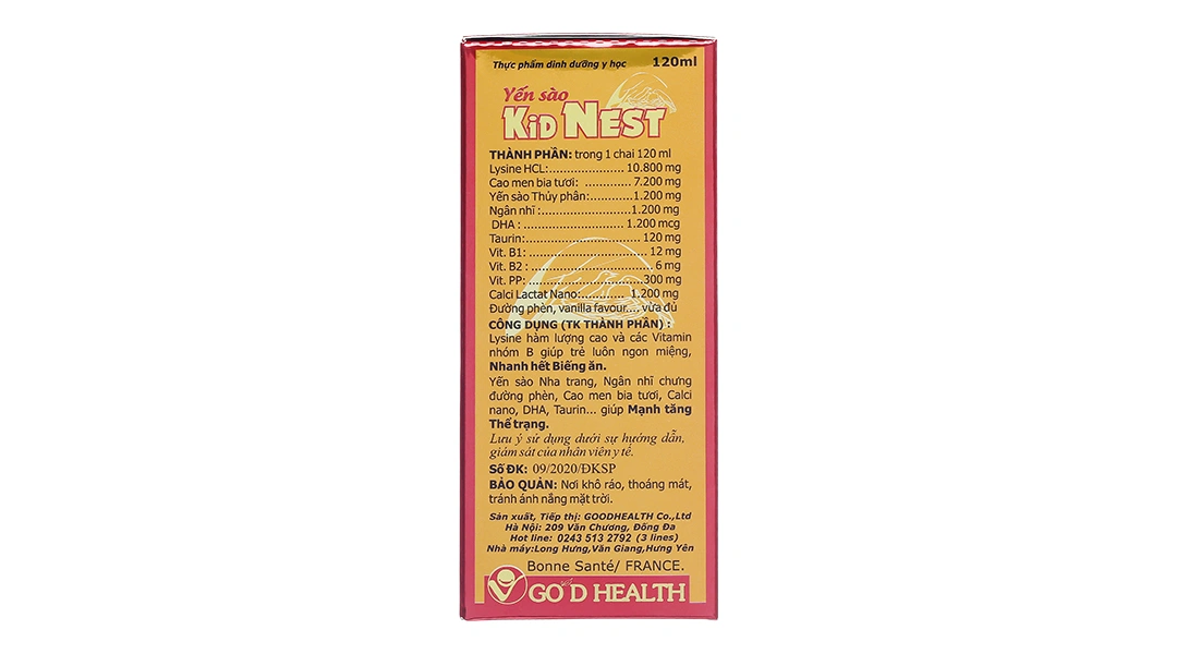 Kids Nest Yến Sào chai 120ml - 2