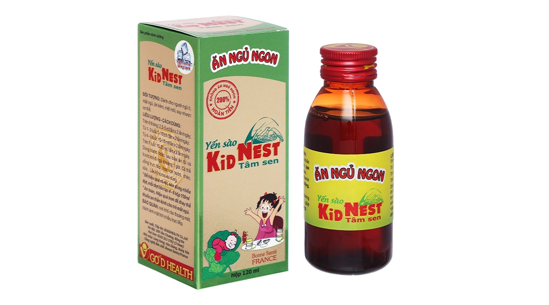 Kids Nest Yến Sào Tâm Sen chai 120ml - 