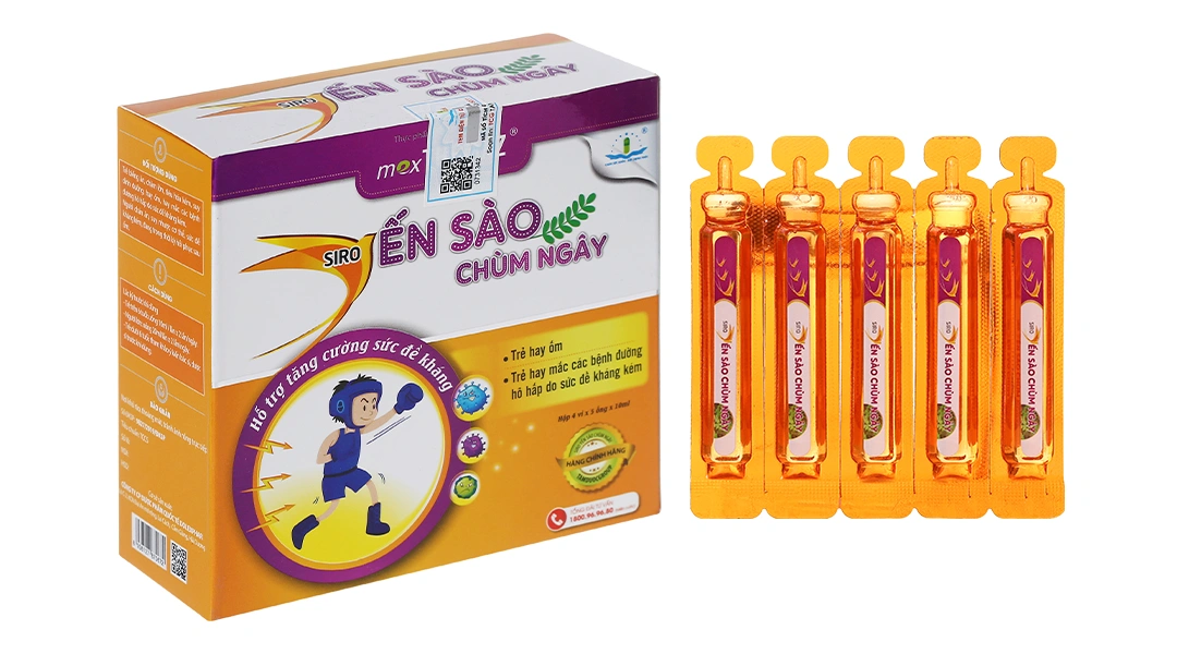 Siro Mexthemaz Yến Sào Chùm Ngây hỗ trợ tăng đề kháng hộp 20 ống x 10ml - 