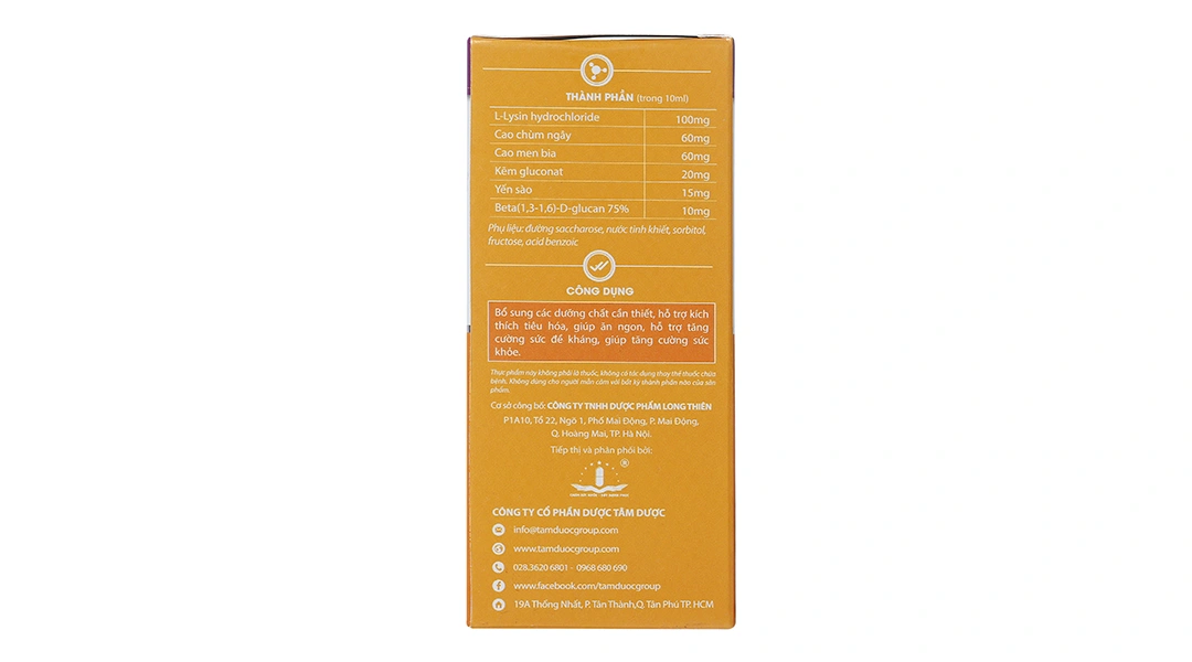 Siro Mexthemaz Yến Sào Chùm Ngây hỗ trợ tăng đề kháng hộp 20 ống x 10ml - 2