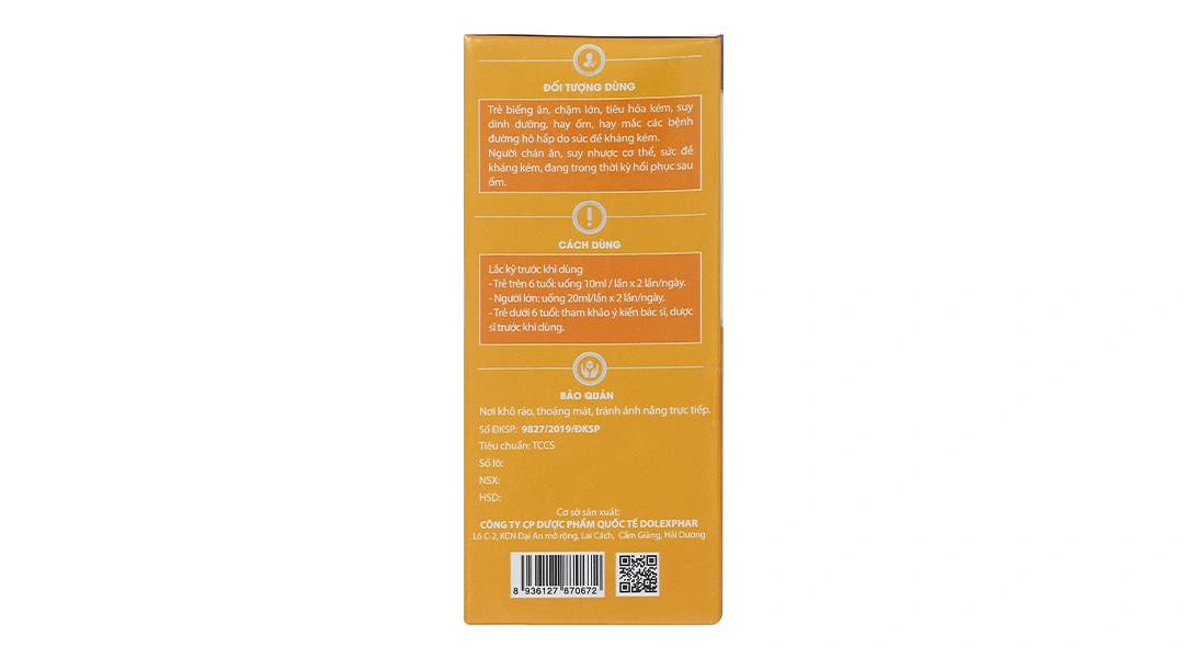 Siro Mexthemaz Yến Sào Chùm Ngây hỗ trợ tăng đề kháng hộp 20 ống x 10ml - 3