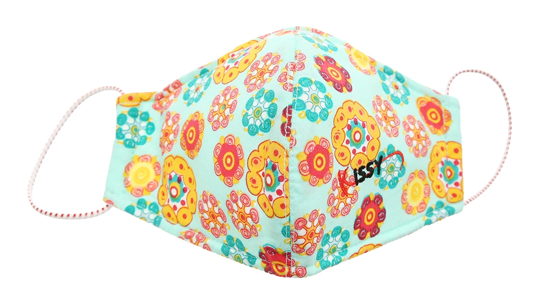 Khẩu trang vải Kissy 3 lớp có họa tiết size M hộp 1 cái - 5