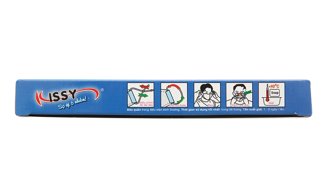 Khẩu trang vải Kissy 3 lớp có họa tiết size M hộp 1 cái - 10