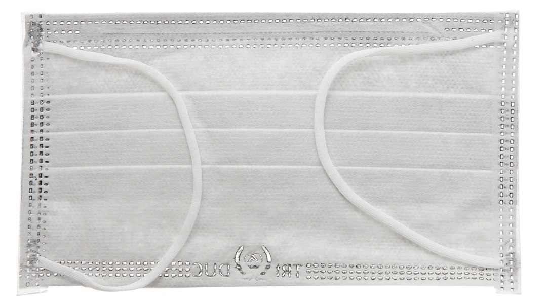 Khẩu trang y tế Trí Đức 4 lớp màu xám hộp 50 cái - 5