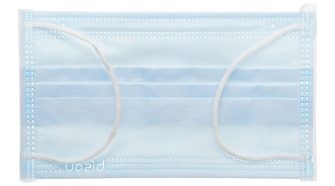 Khẩu trang y tế Bísou 4 lớp màu xanh hộp 50 cái - 5
