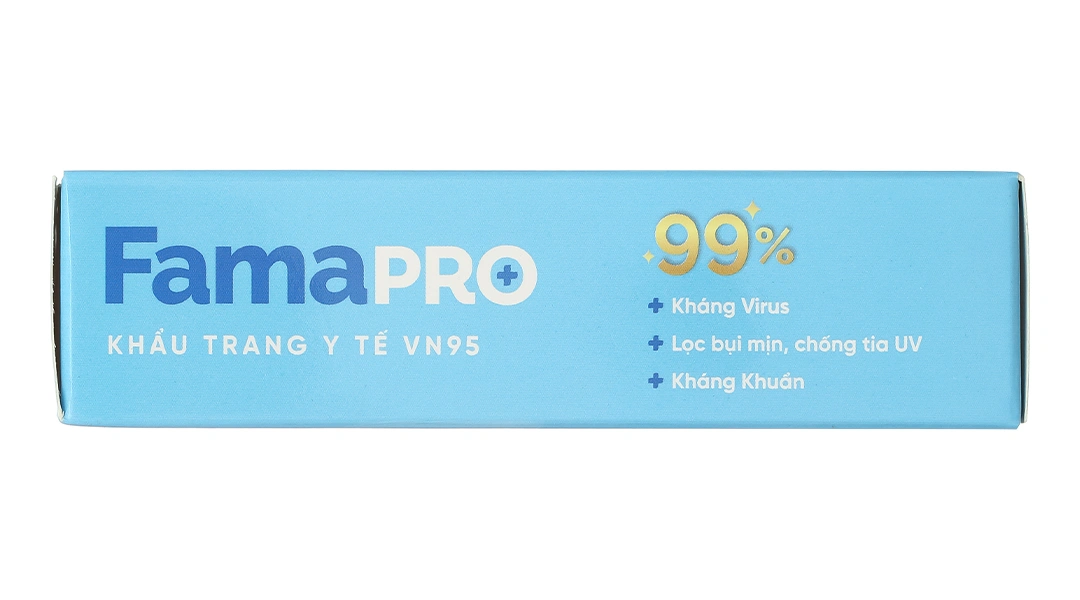 Khẩu trang y tế Famapro VN95 4 lớp màu trắng hộp 10 cái - 3