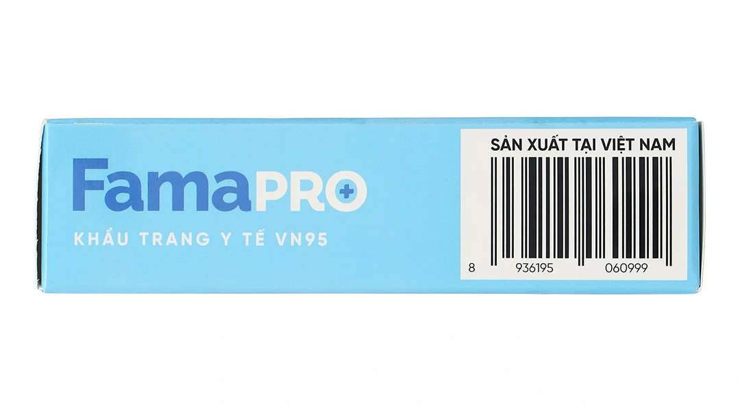 Khẩu trang y tế Famapro VN95 4 lớp màu trắng hộp 10 cái - 4