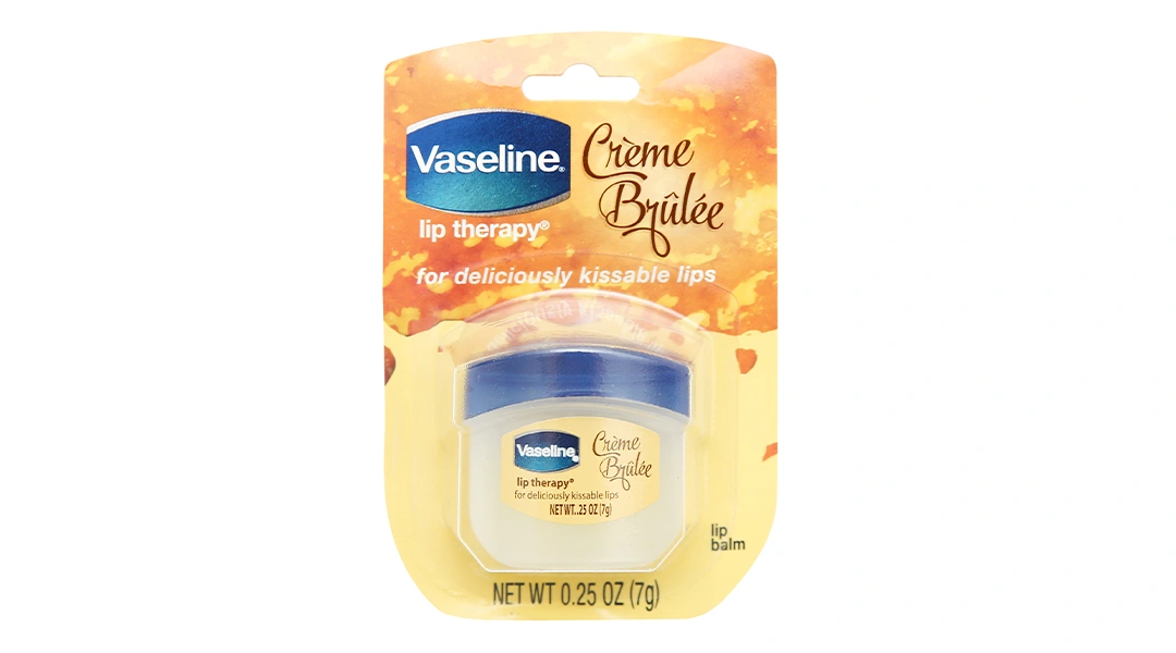 Sáp dưỡng môi Vaseline Creme Brulee dưỡng ẩm cho đôi môi mềm mại, mịn màng hũ 7g - 7