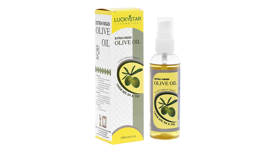 Tinh dầu olive Lucky Star dưỡng da, dưỡng tóc chắc khỏe chai 100ml - 1