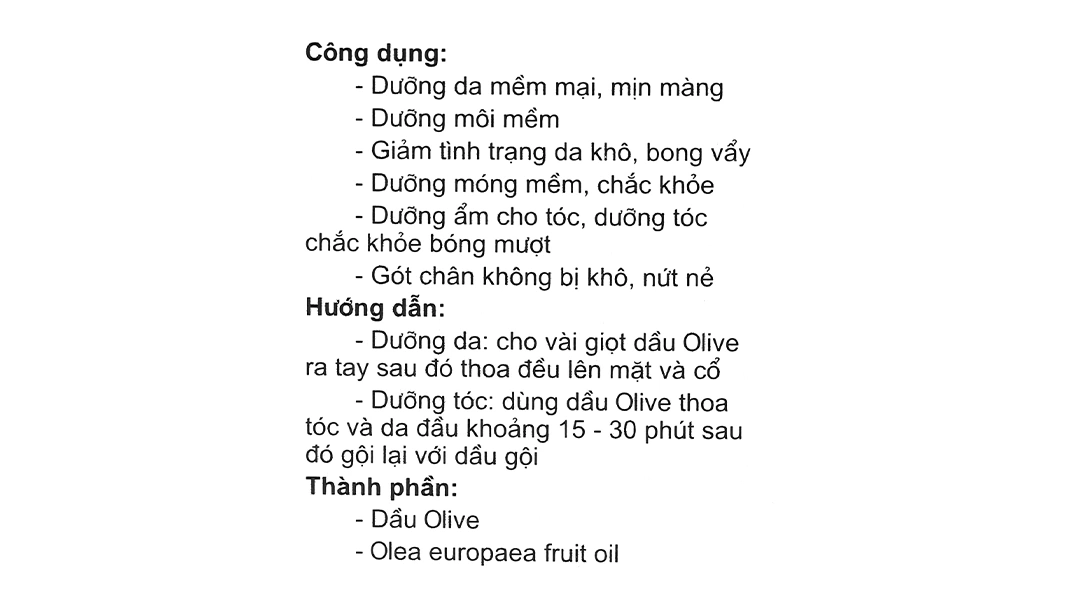 Tinh dầu olive Lucky Star dưỡng da, dưỡng tóc chắc khỏe chai 100ml - 5