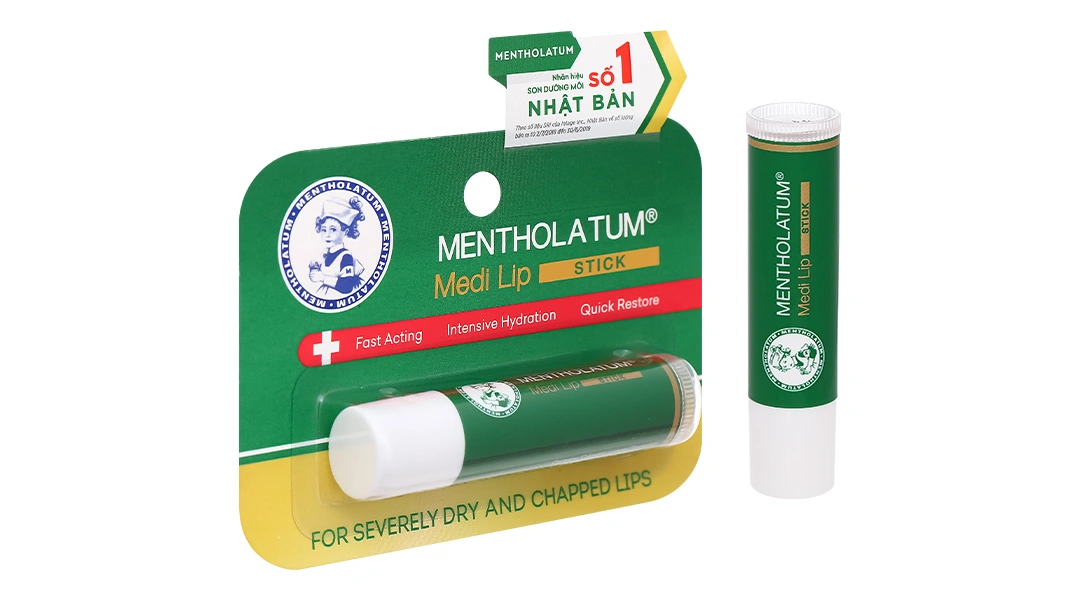 Son dưỡng môi Mentholatum Medi Lip Stick mịn màng, giảm khô môi thỏi 4.3g - 