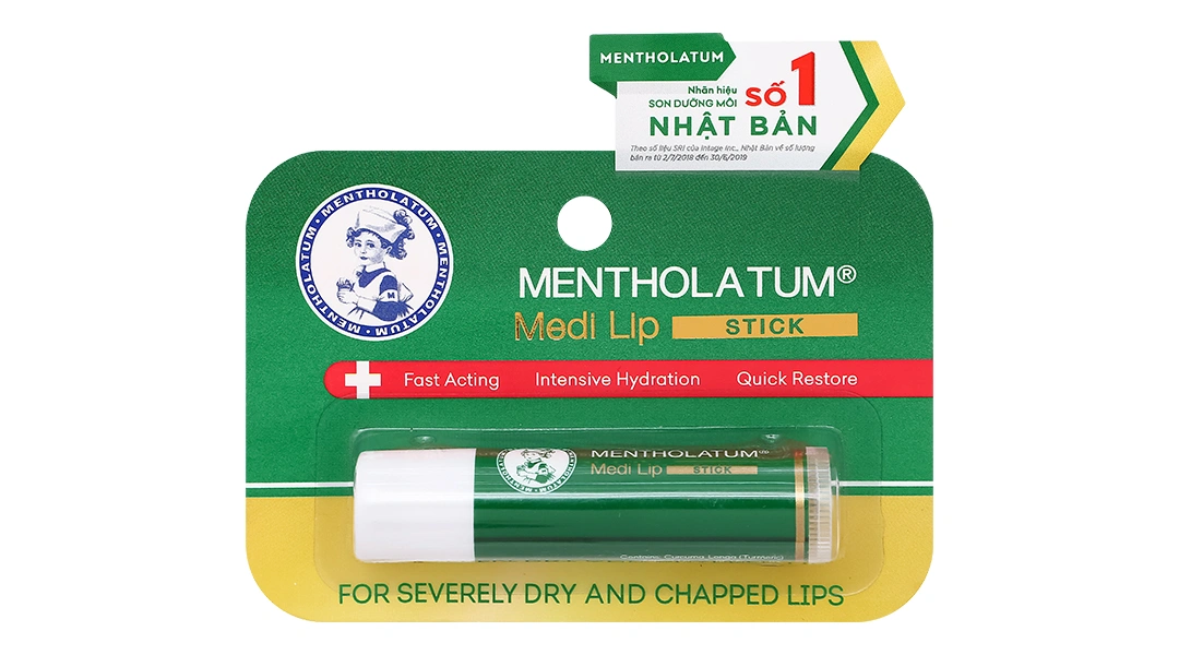 Son dưỡng môi Mentholatum Medi Lip Stick mịn màng, giảm khô môi thỏi 4.3g - 1