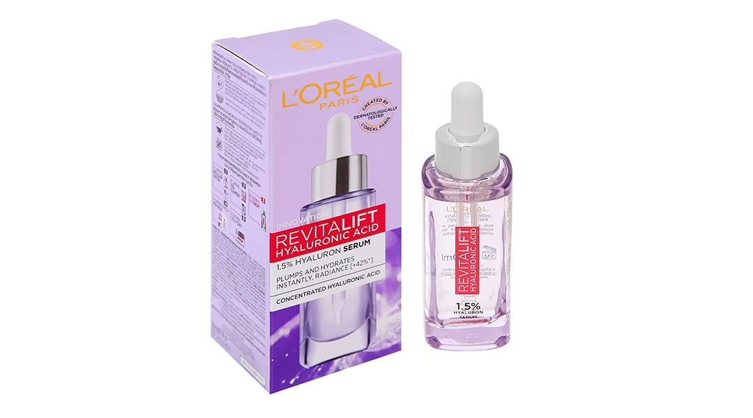 Serum L'Oréal Paris Revitalift Hyaluronic Acid 1.5% cấp ẩm và làm sáng da chai 30ml - 