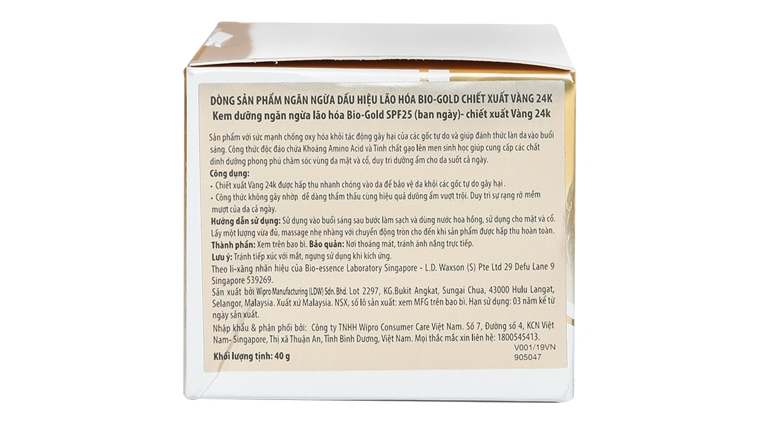 Kem dưỡng da Bio-Gold SPF25 (ban ngày) ngừa lão hóa hũ 40g - 4