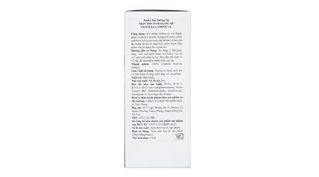 Tinh chất rau má Skin1004 Madagascar Centella Ampoule dưỡng ẩm và phục hồi da lọ 55ml - 2