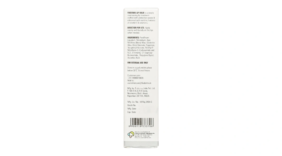 Son dưỡng môi Fixderma Lip Balm làm mềm mại và giữ ẩm, giảm khô và nứt nẻ môi tuýp 15ml - 1