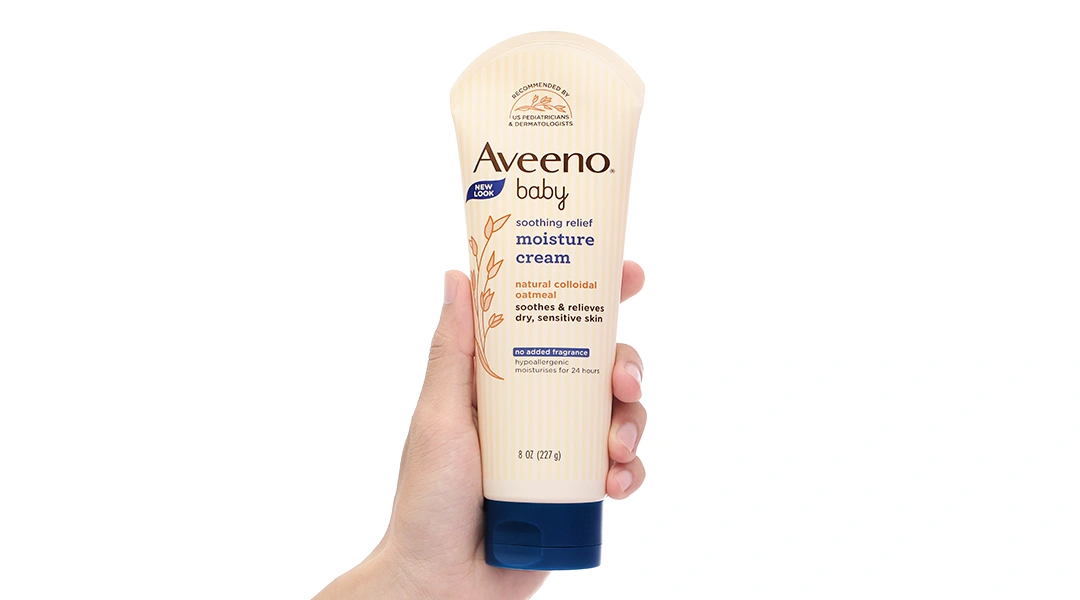 Kem dưỡng ẩm Aveeno Baby dịu nhẹ cho bé da khô và nhạy cảm tuýp 227g - 8