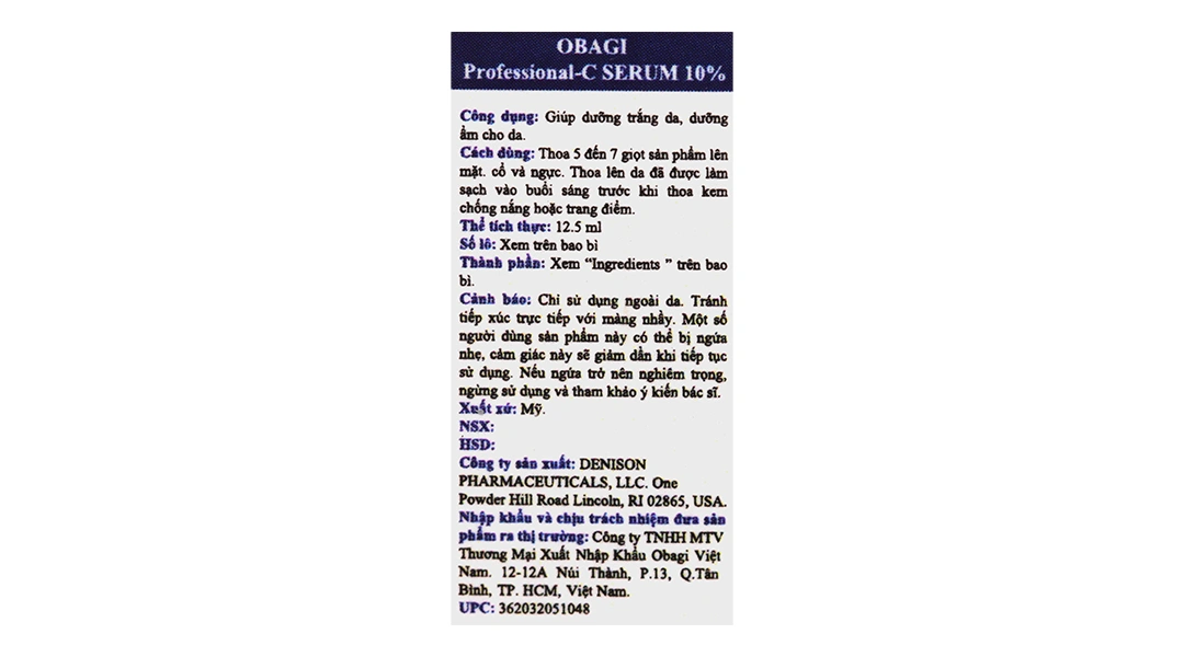 Serum Obagi Professional-C 10% dưỡng sáng da và chống oxy hóa chai 12.5ml - 3