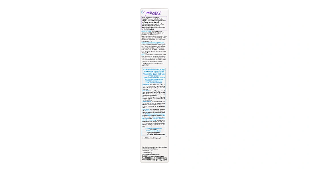 Kem dưỡng La Roche Posay Mela B3 dưỡng sáng da, mờ thâm nám tuýp 40ml - 3