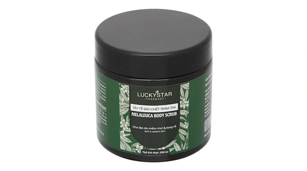 Muối tắm Lucky Star làm sạch bã nhờn, tẩy tế bào chết hũ 200ml - 