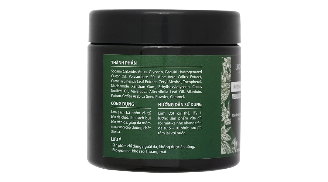 Muối tắm Lucky Star làm sạch bã nhờn, tẩy tế bào chết hũ 200ml - 2
