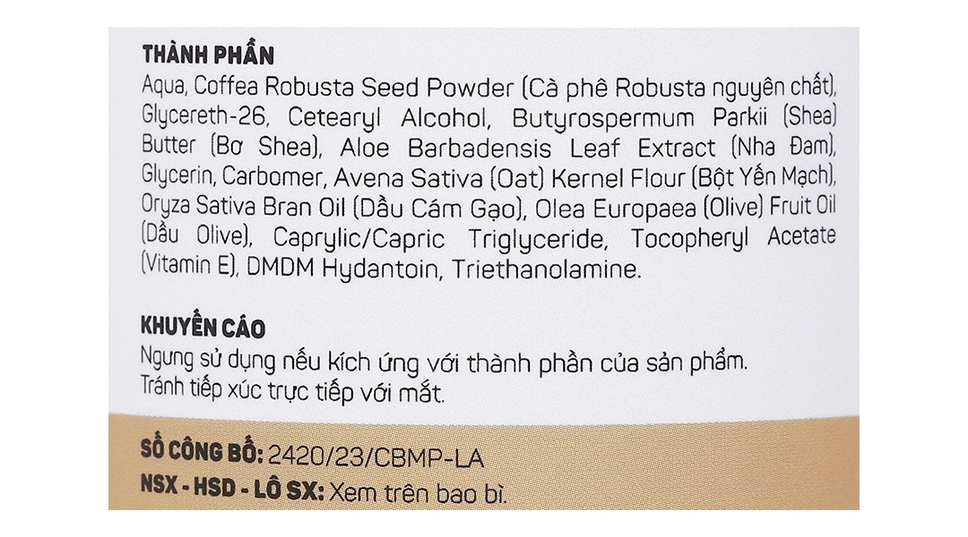 Tẩy tế bào da chết Milaganics cà phê cám gạo làm sạch, dưỡng sáng da mềm mịn hũ 200g - 6
