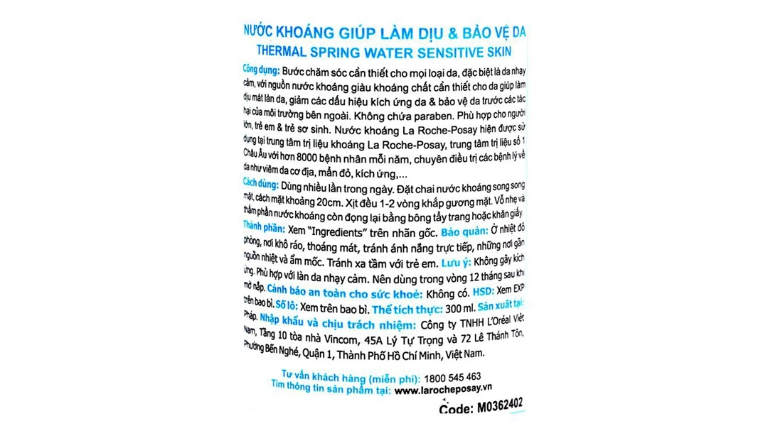 Xịt khoáng La Roche-Posay Thermal Spring Water làm dịu mát làn da chai 300ml - 2