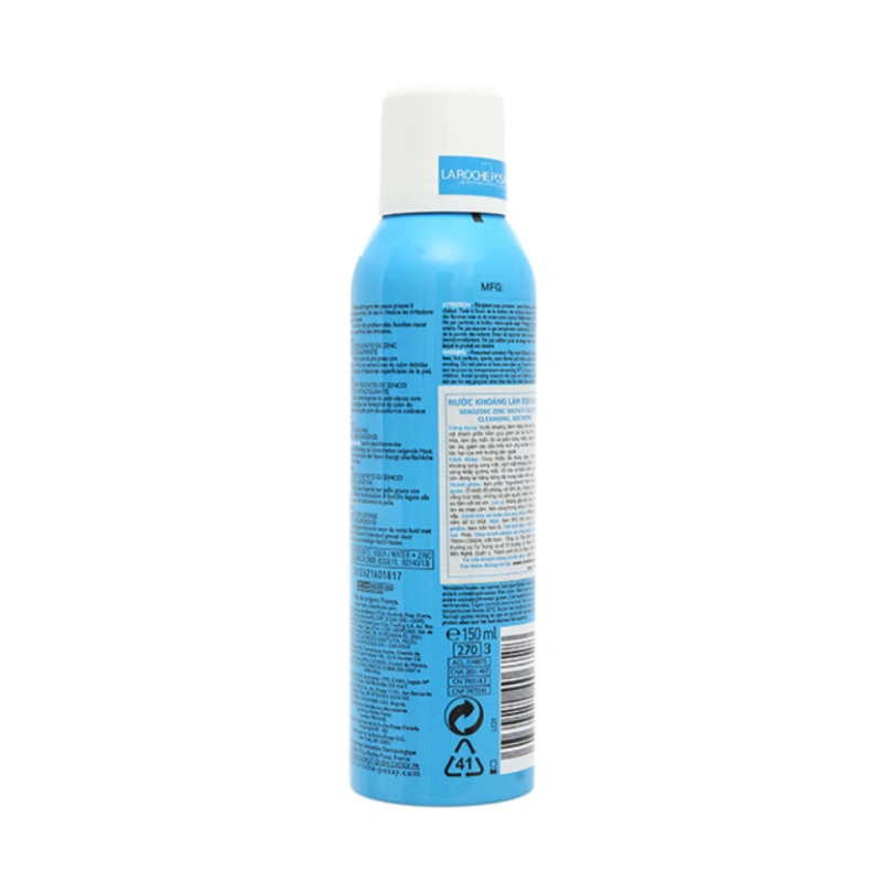 Nước xịt khoáng La Roche-Posay SerozinC giảm nhờn cho da dầu mụn chai 150ml - 7