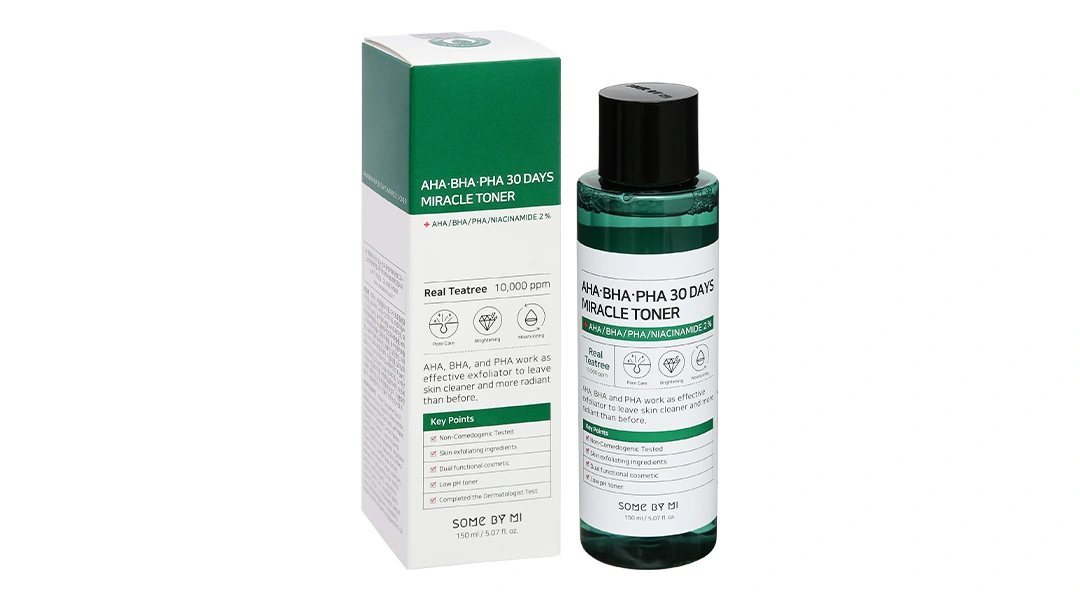 Nước hoa hồng Some By Mi AHA-BHA-PHA 30 Days Miracle Toner ngăn ngừa mụn chai 150ml - 