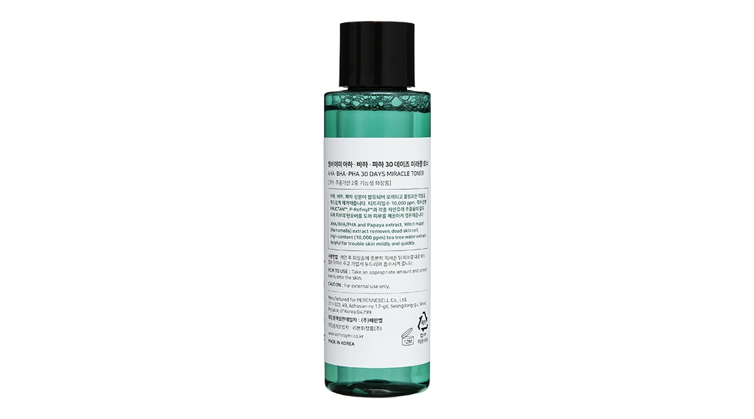 Nước hoa hồng Some By Mi AHA-BHA-PHA 30 Days Miracle Toner ngăn ngừa mụn chai 150ml - 7