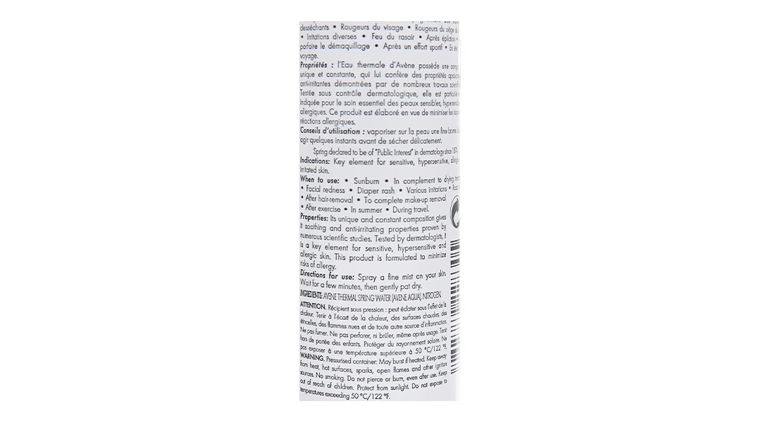 Xịt khoáng Avène cấp nước, làm dịu da, giảm kích ứng chai 50ml - 5