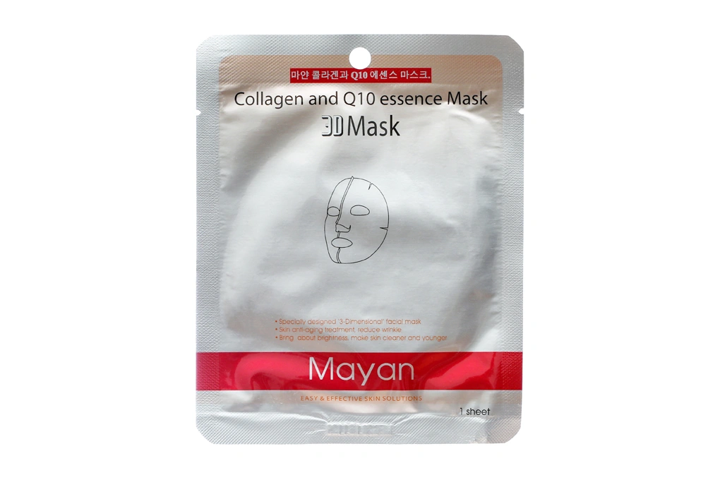 Mặt nạ 3D Mayan Collagen Q10 Essence ngừa lão hóa da miếng 25ml - 